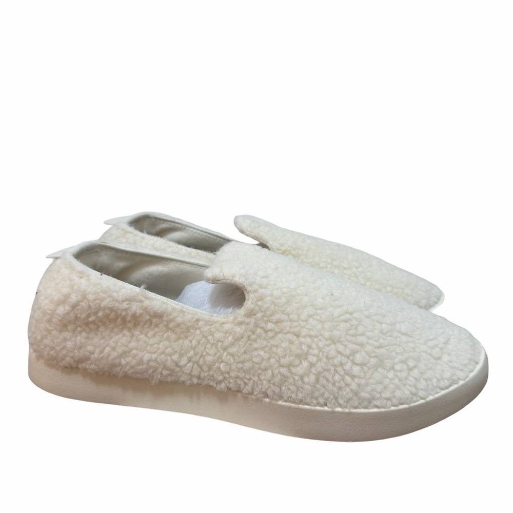 Allbirds Wool Lounger Fluff Slip On Loafer Mens‎ Size 12 Natural White Cozy NEW